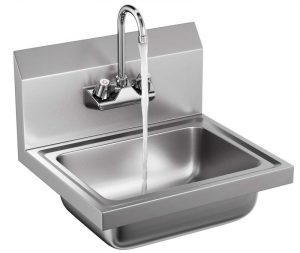 Giantex Stainless Steel Hand Wash Sink NSF Certificated Wall Mount Commercial Kitchen Heavy Duty with Faucet
