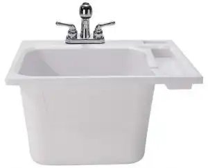 CASHEL Drop-In Sink - Essential Kit, Utility and Laundry Sink, White, 1970-20-01