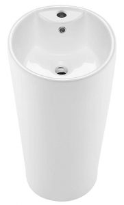Swiss Madison Well Made Forever SM-PS307 Monaco Pedestal Sink, Glossy White